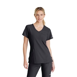 Skechers Female V Neck Scrub Top Pewter M SK102/PEWT/M