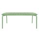 Breeze Aluminium Slatted Table Rectangular Fair Green