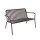 Breeze Aluminium 2 Seater Armchair Bench Low Charcoal