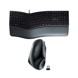 Cherry Left Handed Ergonomic Wireless Keyboard and Mouse Bundle CH810004