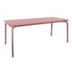 Breeze Aluminium Slatted Table Rectangular Brick Dust