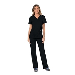 Cherokee WW610 Revolution Mock Wrap Top Black XL CHWW610/BLAC/XL