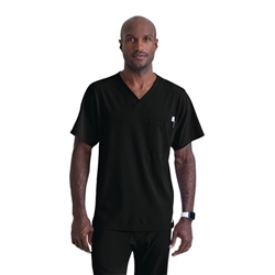 Skechers Unisex V Neck Scrub Top Black L SK0112/BLAC/L