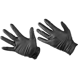 Portwest A930 Heavy Duty Crystal Grip Nitrile Mechanic Gloves Black Large (Box of 100)