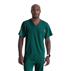 Skechers Unisex V Neck Scrub Top Hunter Green M SK0112/HUNT/M