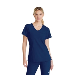 Skechers Female V Neck Scrub Top Navy XL SK102/NAVY/XL