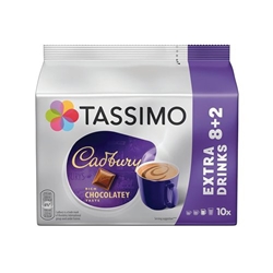 Tassimo Cadbury Hot Chocolate 240g 5x10 Pods (Pack of 50) 4058265