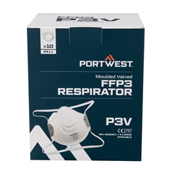 P311 - Moulded FFP3 Valved Respirator (Pk10) - White