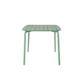 Breeze Aluminium Slatted Table Square Fair Green