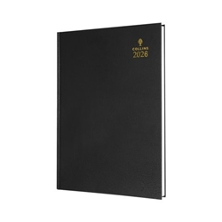 Collins A5 Desk Diary Day Per Page Black 2026 52-99.26