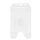 BIOBADGE Open Faced Single-Sided ID Card Holders Portrait Clear (Pack of 100)