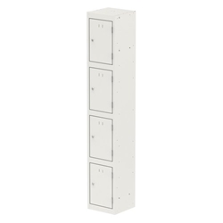 Qube Locker 4 Door 1800mm High White
