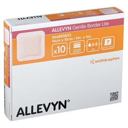 Allevyn Gentle Border lite 10x10cm Pack of 10