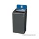Rubbermaid Configure Container with Paper Recycling Label 87L Blue 2154753