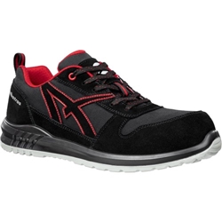 Albatros Clifton Low S3 SRC Safety Work Trainers Shoe Black/Red [Size UK 6/ EU 39]