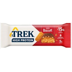 TREK - HIGH PROTEIN, LOW SUGAR BAR - CHOC BISCOFF - 12X55G