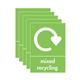 A5 Sign Self Adhesive Mixed Recycling (Pack of 5) Y7321005