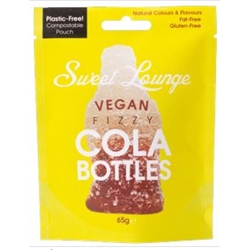 SWEET LOUNGE - VEGAN FIZZY COLA BOTTLES POUCH - 10X65G