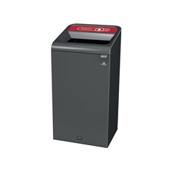 Rubbermaid Configure Container with Plastic Recycling Label 87L Red 2154752