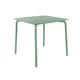 Breeze Aluminium Slatted Table Square Fair Green