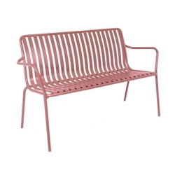 Breeze Aluminium 2 Seater Armchair Bench Standard Brick Dust