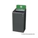 Rubbermaid Configure Container with Mixed Recycling Label 87L Green 2154758