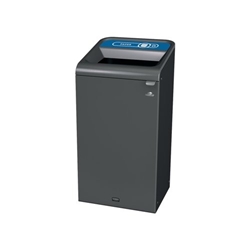 Rubbermaid Configure Container with Paper Recycling Label 87L Blue 2154753