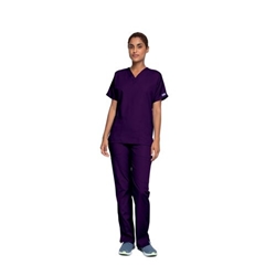 Cherokee Unisex Scrub Top Eggplant XL CH4700/EGGP/XL