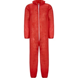 Essentials Lightweight Disposable Coverall Red XXL
