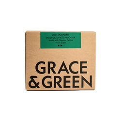 Grace and Green Bulk Organic Cotton Applicator Tampons Super (Pack of 200) GGOTASBULK17