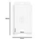 BIOBADGE Open Faced Single-Sided ID Card Holders Portrait Clear (Pack of 100)