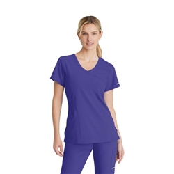 Skechers Female V Neck Scrub Top Grape XL SK102/GRAP/XL
