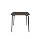 Breeze Aluminium Slatted Table Square Charcoal