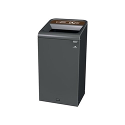 Rubbermaid Configure Container with Food Waste Label 87L Brown 2154756