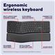 Trust Keyra Ergonomic Multidevice Wireless Keyboard Black 25707