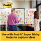 Post-it Super Sticky Meeting Chart Bundle 559P 2 Meeting Charts + 4 Note Pads (Pack of 6) 559X