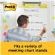 Post-it Super Sticky Meeting Chart Bundle 559P 2 Meeting Charts + 4 Note Pads (Pack of 6) 559X