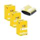 Post-it Z-Notes 76x76mm 100 Sheets Cardboard Packaging Canary Yellow (Pack of 12) R330-CY x3 + FREE Dispenser