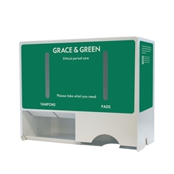 Grace and Green Compact Two Product Free Vending Dispenser GGPPD3