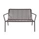 Breeze Aluminium 2 Seater Armchair Bench Low Charcoal
