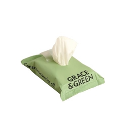 Grace and Green Biodegradable Bamboo Wipes (Pack of 25) GGWET WIPES 25