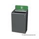 Rubbermaid Configure Container with Glass Recycling Label 125L Green 2154761