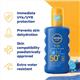Nivea Sun Kids Protect and Care Coloured Sun Cream Lotion Spray 5in1 SPF 50+ 200ml C009317