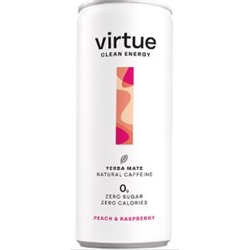 VIRTUE - CLEAN ENERGY PEACH & RASPBERRY - 12X250ML