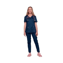 Cherokee WW610 Revolution Mock Wrap Top Navy XXS CHWW610/NAVY/XXS