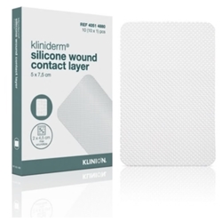Kliniderm Foam Silicone Wound Contact Layer 12.5cm x 12.5cm Dressing pack of 5
