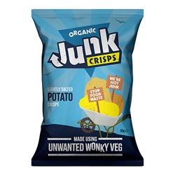 Junk Organic Potato Crisps Lightly Salted 30G 18