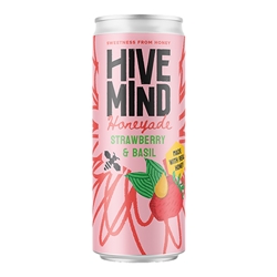 Hive Mind Mead & Brew Co Honeyade-Strawberry & Basil 330ml 12