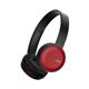JVC Wireless Headphones On Ear Bluetooth 10m Range Micro USB Red Ref HA-S30BT-R-E