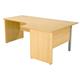 Workmode Right Hand 1800mm Core Workstation with Panel Ends - Oak Ref ZWM18RPOAK